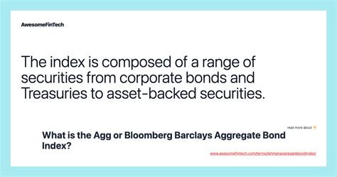 barclays aggregate bond index today.